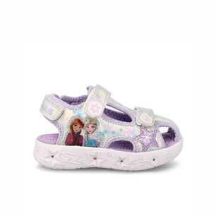 Sandalia Ni&ntilde;a Bubblegummers Femke Blanco - Lila